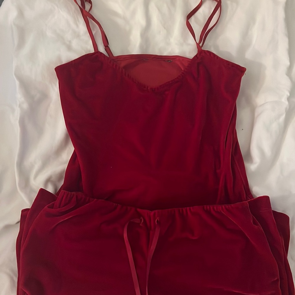 Valentine's day ❤️❤️ Velvet Red Full pajama set